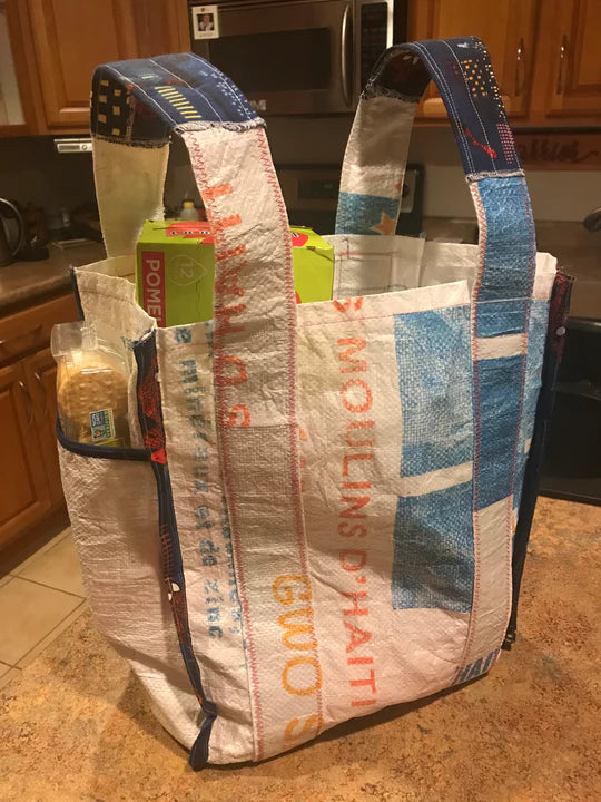 Diy Plastic Bag Tote Individual Shopping Bag Made Of Recycled Rice