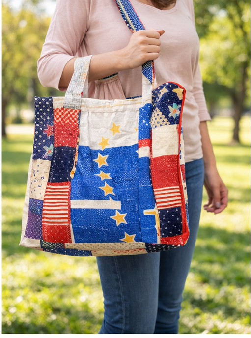 Individual Shopping Bag made of recycled Rice Bags